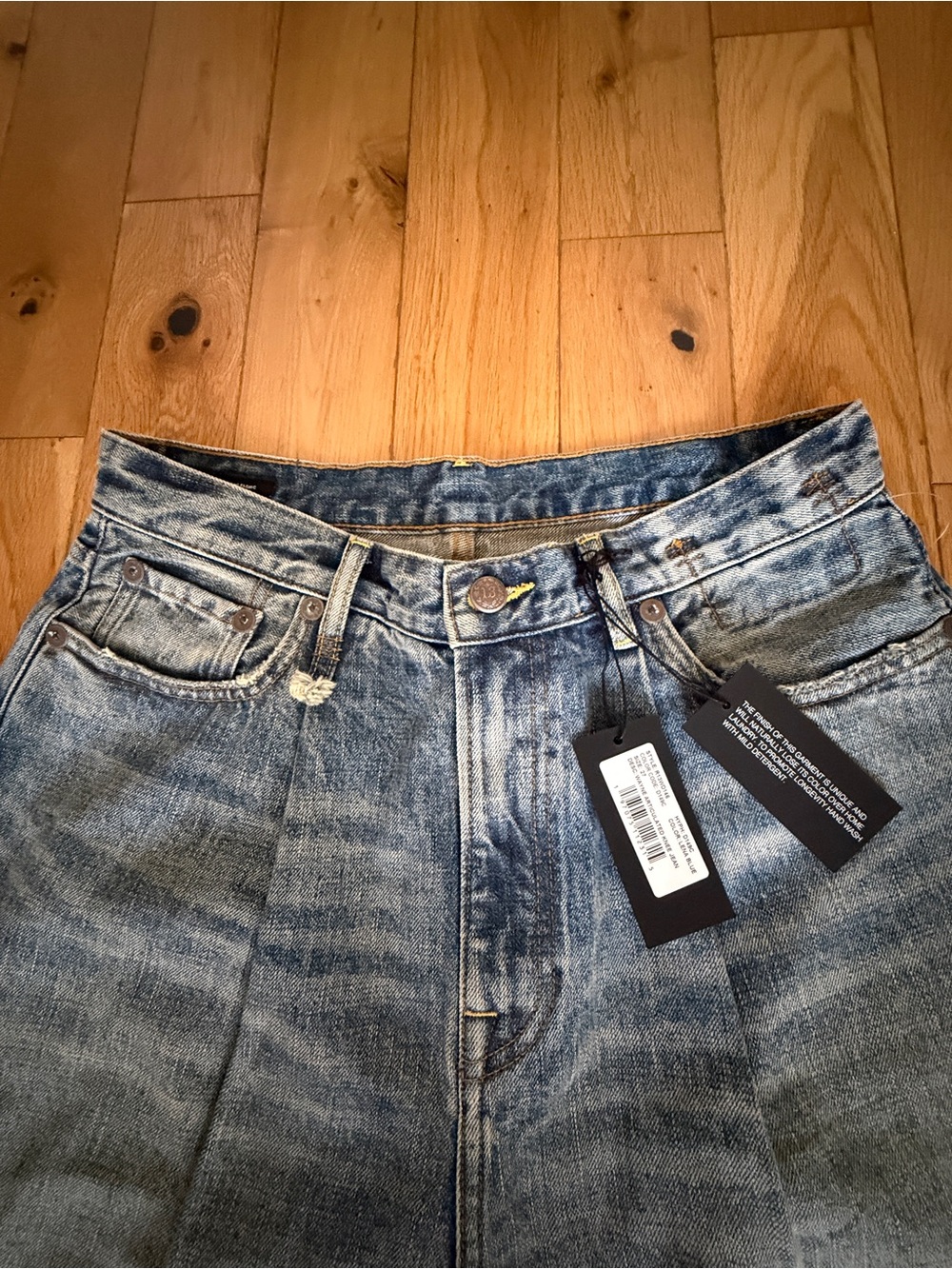 R13 Wayne Articulated Knee Jeans Lena Blue NWT Women Size 27